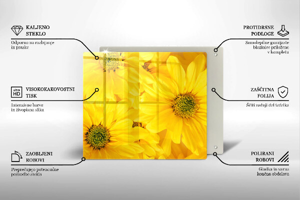 Protetor placa de indução Pétalas de flores