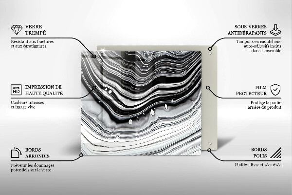 Protetor placa de indução Abstração de tinta