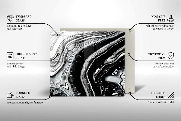 Tábua protetora Abstração de tinta