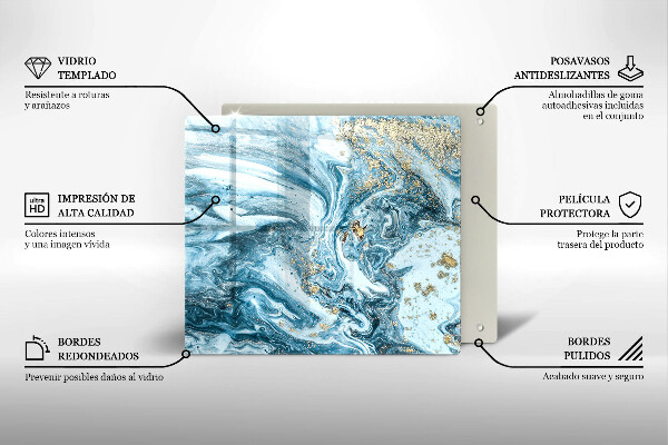 Protetor placa indução Estrutura com ouro