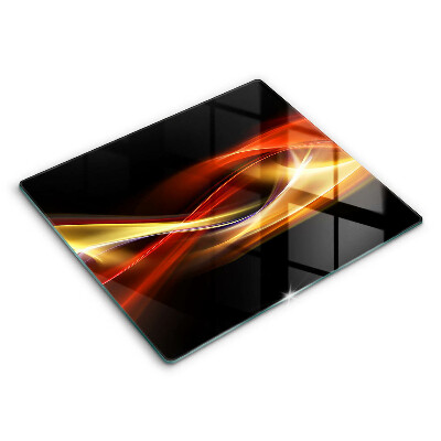 Protetor placa de indução Fumaça e luz abstratas