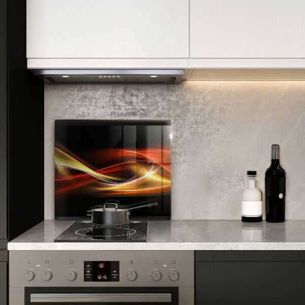 Protetor placa de indução Fumaça e luz abstratas