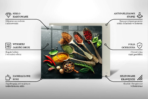 Protetor placa de indução Colheres de tempero de cozinha