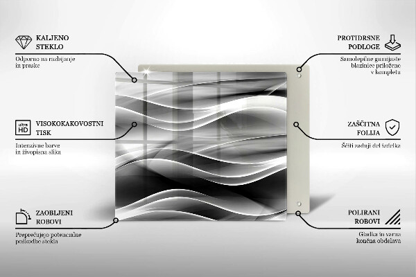Tábua protetora Linhas suaves de abstração