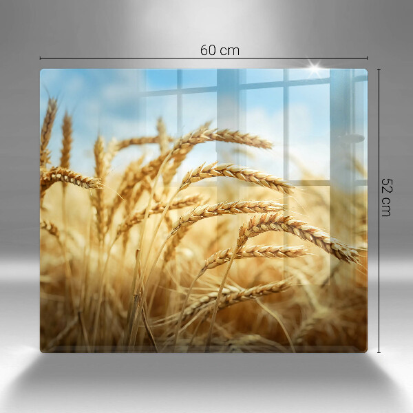 Protetor placa indução Espigas de grãos no campo