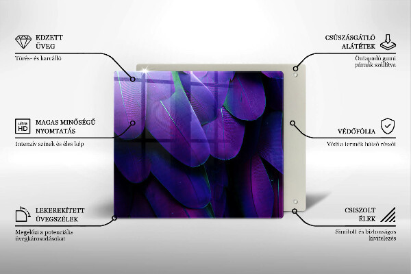 Protetor placa de indução Penas de neon