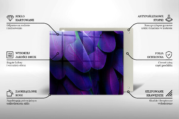 Protetor placa de indução Penas de neon