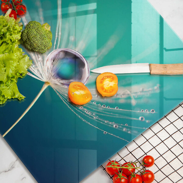 Protetor placa indução Orvalho em um dente-de-leão