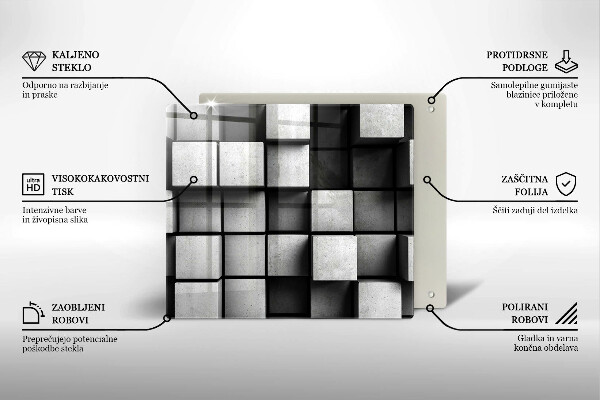 Tábua protetora Fundo de geometria 3D