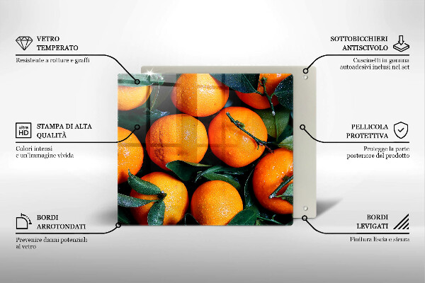 Tábua protetora Laranjas de frutas