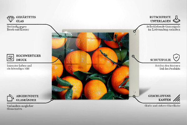 Tábua protetora Laranjas de frutas