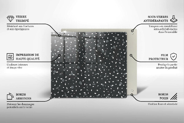 Protetor placa de indução Pedra decorativa