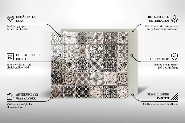 Protetor placa de indução Azulejos decorativos