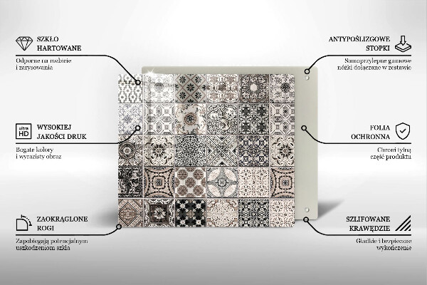 Protetor placa de indução Azulejos decorativos