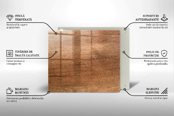 Protetor placa indução Textura de madeira