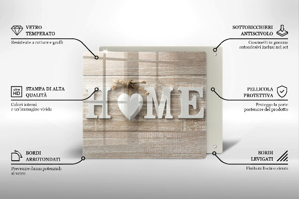 Protetor placa de indução Placas e o sinal Home