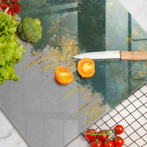 Tábua protetora Abstração com ouro