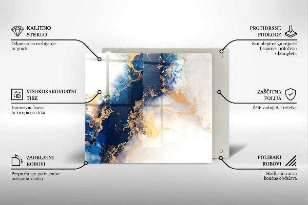 Tábua protetora Abstração com azul