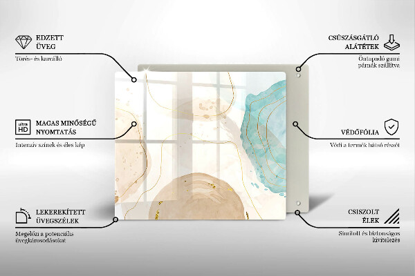 Tábua protetora Formas boho brilhantes