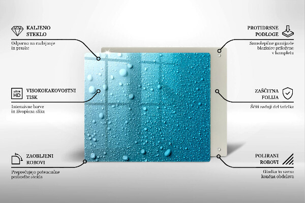 Tábua protetora Gotas de água