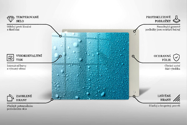 Tábua protetora Gotas de água