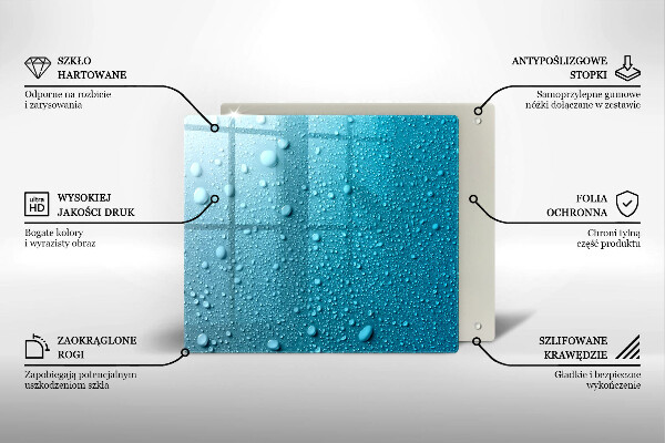 Tábua protetora Gotas de água
