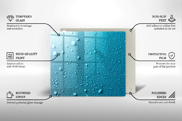Tábua protetora Gotas de água
