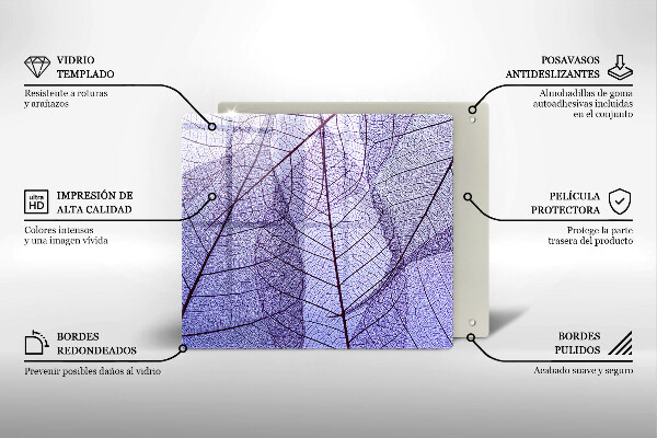 Protetor placa de indução Folhas com nervuras
