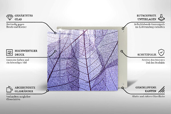 Protetor placa de indução Folhas com nervuras