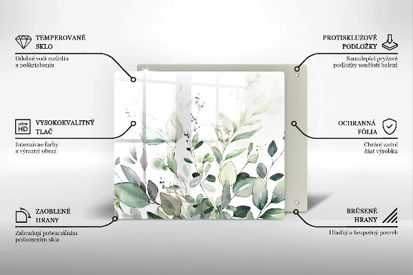 Tábua protetora Plantas em aquarela