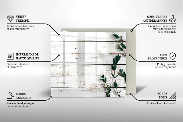 Protetor placa indução Tábuas e folhas velhas