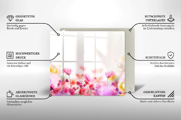 Protetor placa de indução Prado de flores