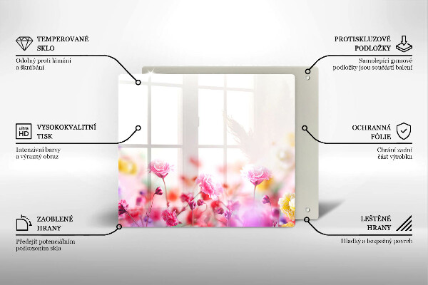 Protetor placa de indução Prado de flores