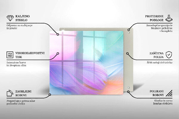 Protetor placa indução Penas pastéis