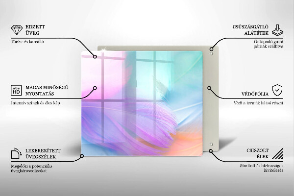 Protetor placa indução Penas pastéis