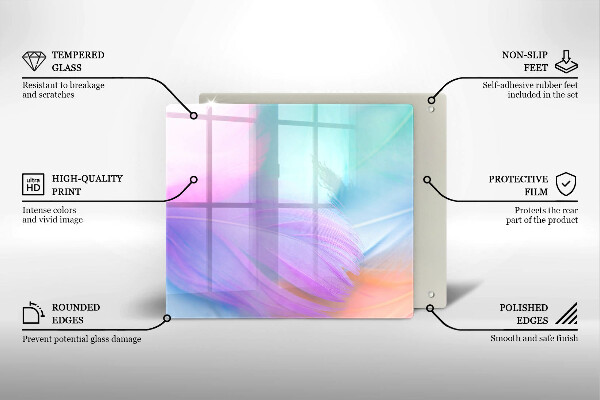 Protetor placa indução Penas pastéis