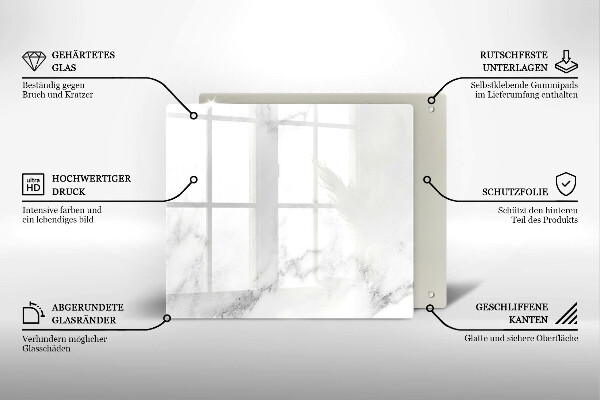 Protetor placa indução Mármore moderno