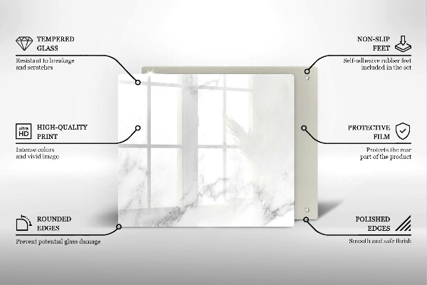 Protetor placa indução Mármore moderno