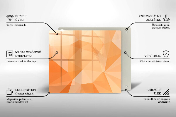 Protetor placa indução Fundo geométrico