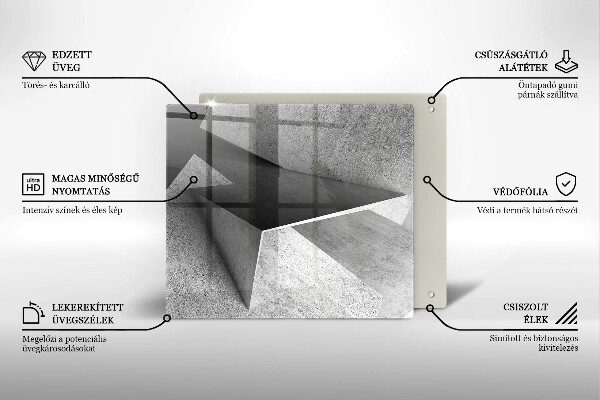 Protetor placa indução Abstração concreta