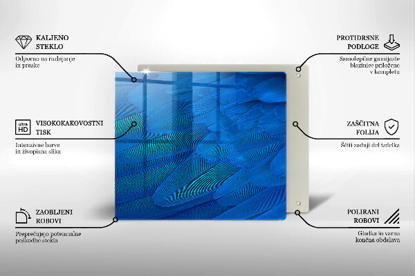 Protetor placa indução penas de pássaros