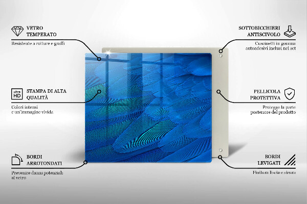 Protetor placa indução penas de pássaros
