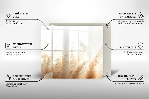 Protetor placa de indução Capim-dos-pampas