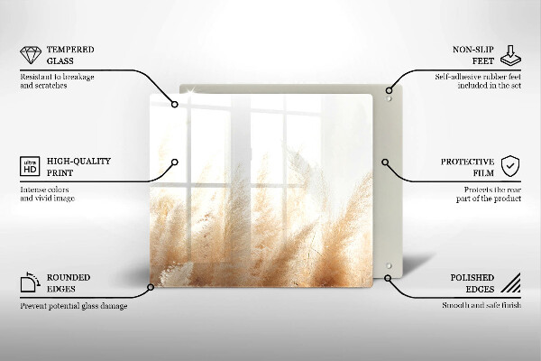 Protetor placa de indução Capim-dos-pampas