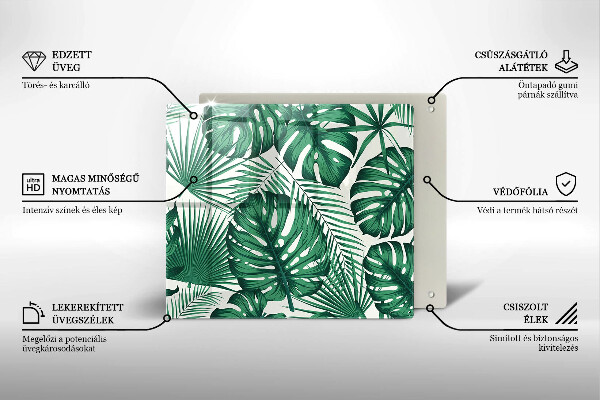 Protetor placa indução Folhas de Monstera