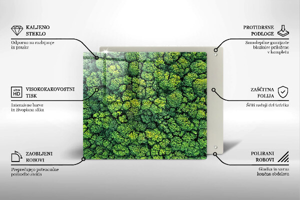 Protetor placa de indução A natureza planta musgo
