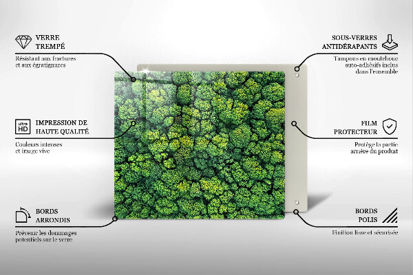 Protetor placa de indução A natureza planta musgo