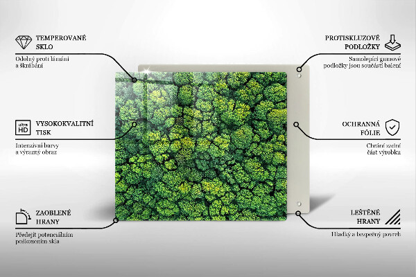 Protetor placa de indução A natureza planta musgo