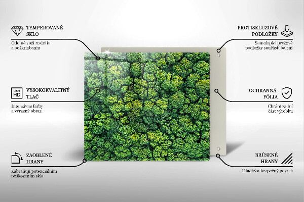 Protetor placa de indução A natureza planta musgo