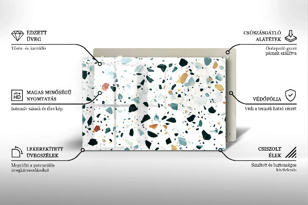 Protetor para fogão de vidro Grés claro